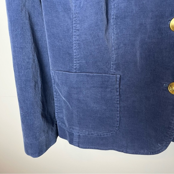 Talbots Plus size Corduroy Steel blue Blazer- 22 - Picture 8 of 11